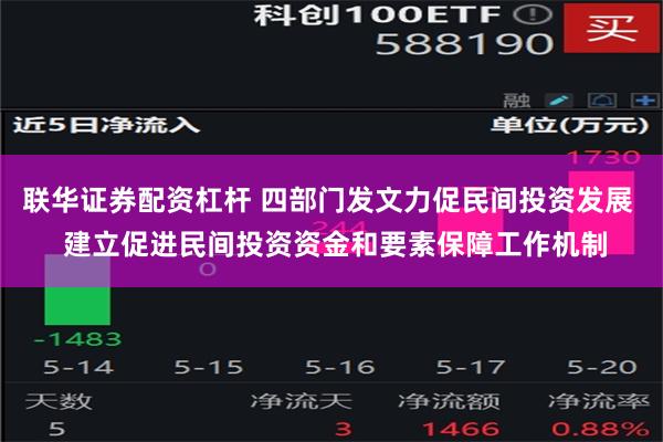 联华证券配资杠杆 四部门发文力促民间投资发展  建立促进民间投资资金和要素保障工作机制